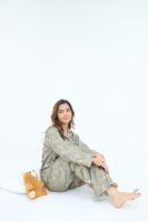Grey Winter Cotton Candy Printed PJ Set for Women