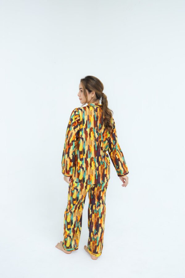Rainbow Soft Cotton Ombre Printed PJ Set for Women