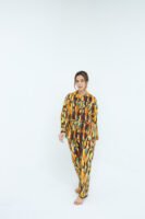Rainbow Soft Cotton Ombre Printed PJ Set for Women