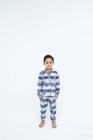 Horizontal stripe print cotton kids wear