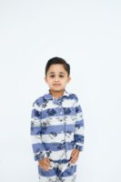 Horizontal stripe print cotton kids wear