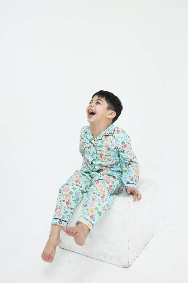 Fishy Fun print winter cotton kids wear