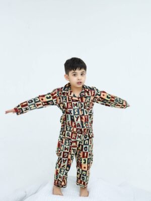 A to Z print soft cotton kids wear