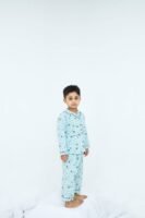 sky Alpha print cotton kids wear